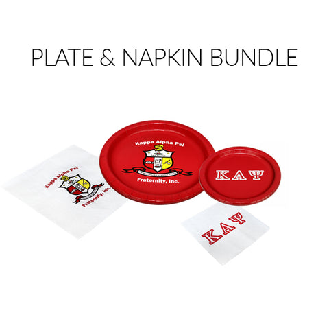 KAP - Kappa Alpha Psi - Plate & Napkin Bundle