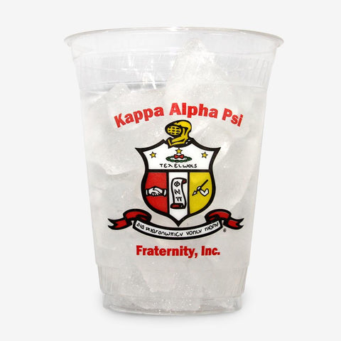 KAP - Kappa Alpha Psi - 16 oz Clear Plastic Cup (24ct)
